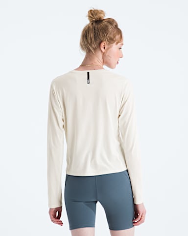 Womens Jaida LongSleeve TNF White Dune Light Heather BACK