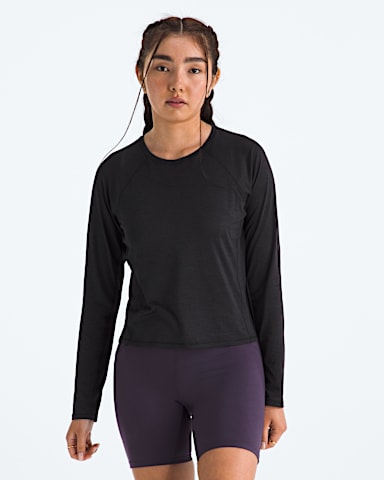 Womens Jaida LongSleeve TNF TNF Black Dark Heather Main