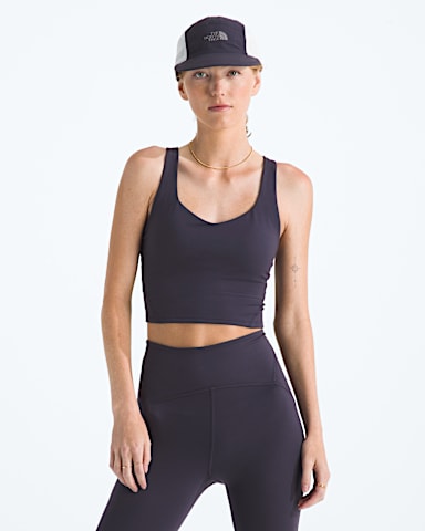 Womens Jaida Long Line Bra TNF Endless Dusk Main