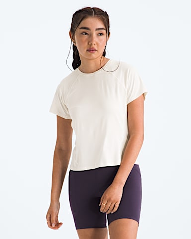 Tshirt manches courtes Jaida pour femmes TNF Bruyere Claire Dune Blanche HERO