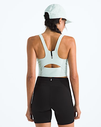 Womens Jaida Long Line Bra TNF Opal Frost BACK