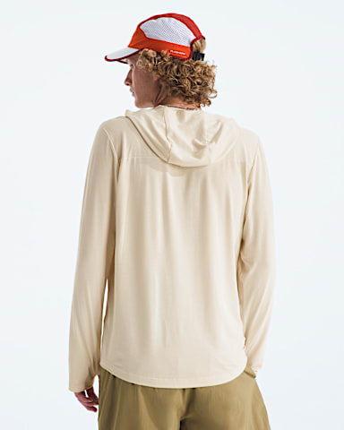 Mens Adventure Sun Hoodie TNF Desert Stone BACK