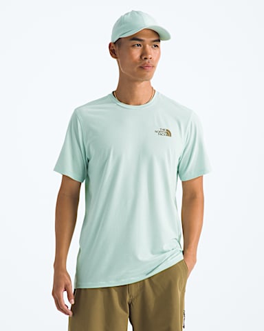 Tshirt manches courtes Adventure Campfire pour hommes TNF Givre Opale BACK