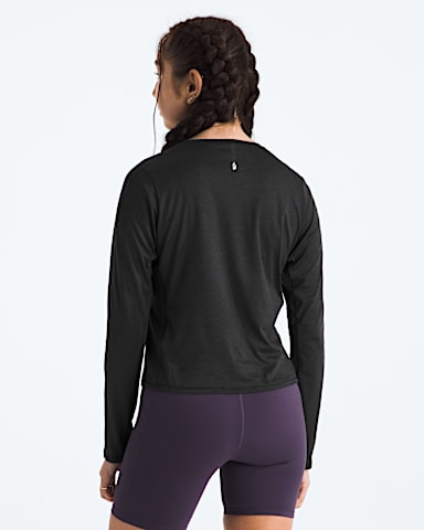 Womens Jaida LongSleeve TNF TNF Black Dark Heather BACK