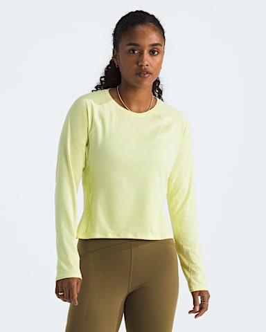 Womens Jaida LongSleeve TNF Lemon Mist Light Heather HERO