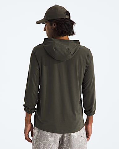 Mens Adventure Sun Hoodie TNF New Taupe Green BACK