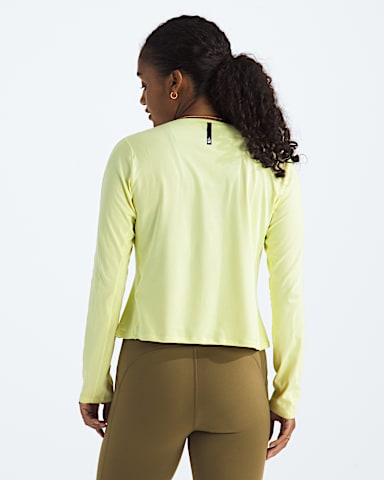 Womens Jaida LongSleeve TNF Lemon Mist Light Heather BACK