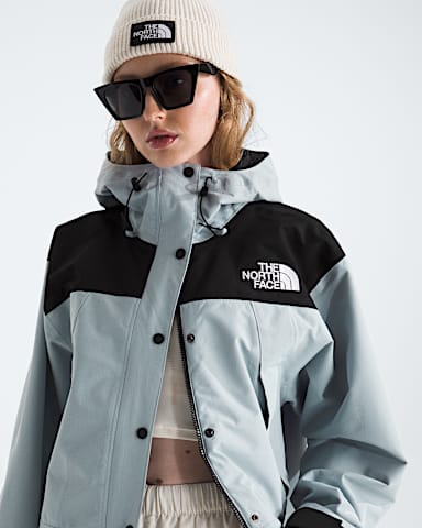 Womens DRYVENT Mono Mountain Jacket TNF Frost Grey TNF Black HERO3