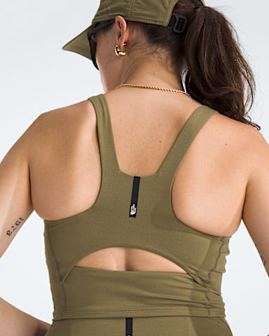 Womens Jaida Long Line Bra TNF Cedar HERO3
