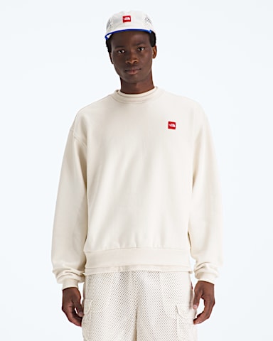 Mens TNF Red Box Crew TNF White Dune HERO