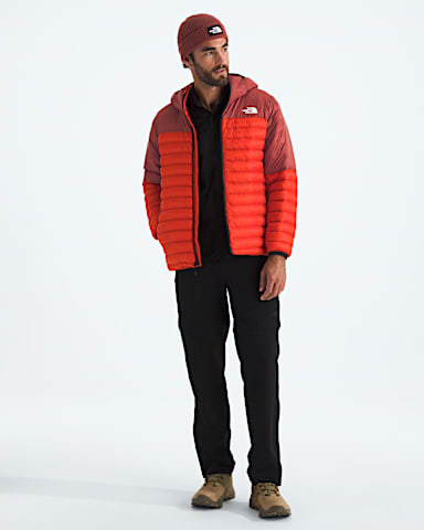 Mens Terra Peak Hoodie TNF Lava RedIron Clay HERO2