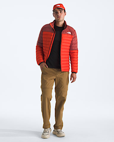 Mens Terra Peak Jacket TNF Lava RedIron Clay HERO2