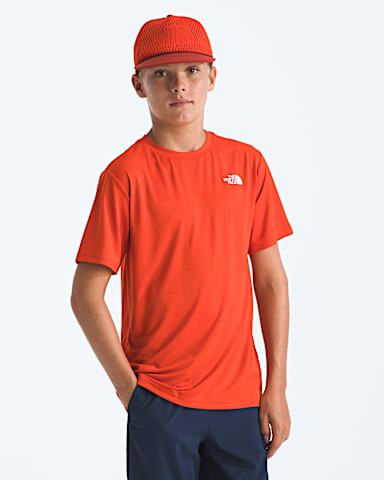 Teen New 247 ShortSleeve Tee TNF Lava Red HERO3