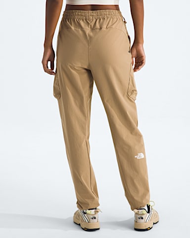 Womens Packable Regular Straight Jogger TNF Kelp Tan BACK