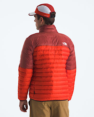 Mens Terra Peak Jacket TNF Lava RedIron Clay BACK
