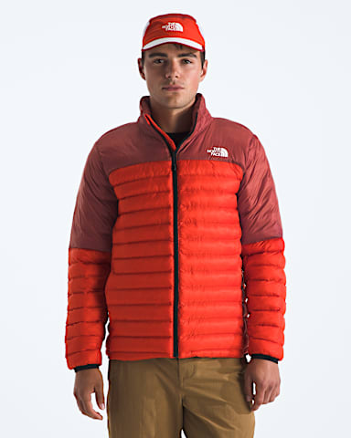 Mens Terra Peak Jacket TNF Lava RedIron Clay HERO
