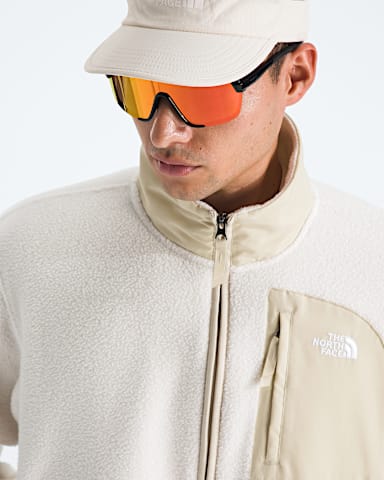 Mens Yumiori Off Peak Zip Jacket TNF White DuneDesert Stone HERO3