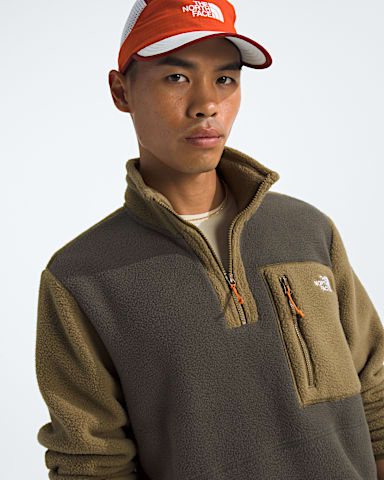 Mens Yumiori Zip TNF New Taupe GreenCedarDust Orange HERO3