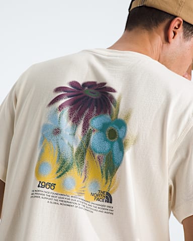 Mens 1966 Flora Relaxed ShortSleeve TeeGraphic TNF White Dune HERO2
