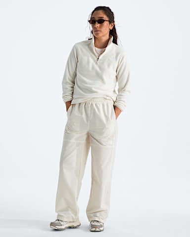 Womens Glacier Fleece Zip Jacket TNF White Dune HERO2