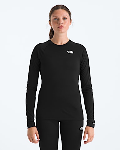 TNF X Smartwool Womens Merino Blend 150 LongSleeve Crew TNF Black Main