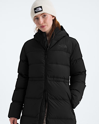 Womens Explore Farther Parka TNF TNF BlackRecycled Down HERO2