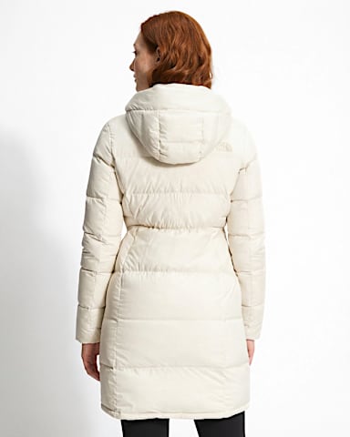Womens Metropolis Parka TNF Gardenia White BACK