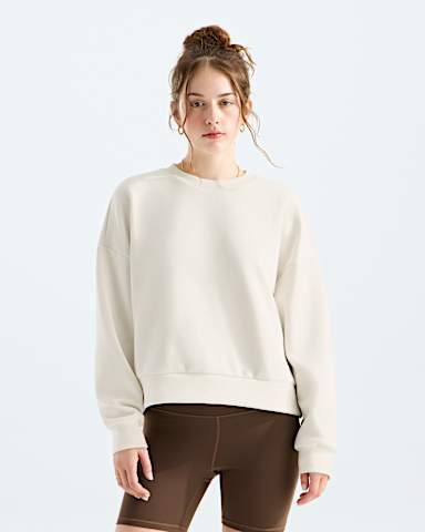 Womens Jaida Crew TNF White Dune HERO