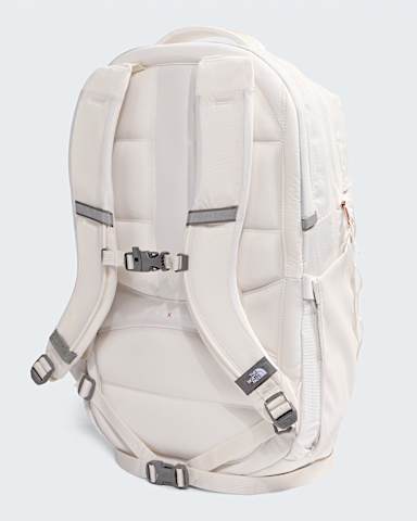 Womens Surge Luxe Backpack  31L TNF White DuneBurnt Coral Metallic BACK