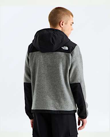 Mens Retro Denali Hoodie TNF TNF Mid Grey HeatherTNF Black BACK
