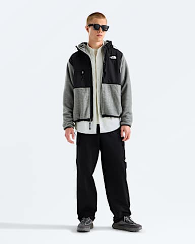Mens Retro Denali Hoodie TNF TNF Mid Grey HeatherTNF Black HERO2