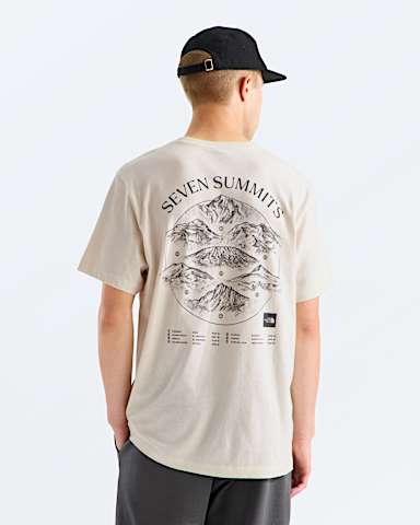 Mens Places We Love ShortSleeve TeeSeven Summits TNF White Dune HERO