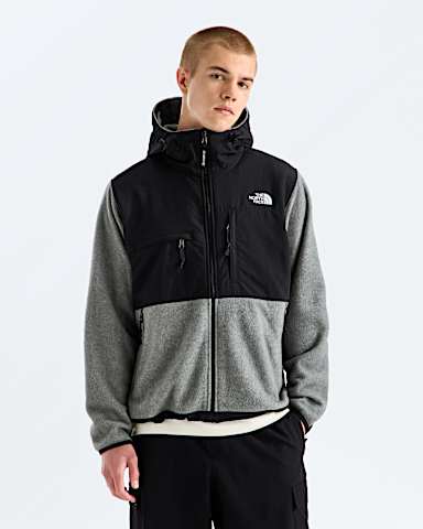 Mens Retro Denali Hoodie TNF TNF Mid Grey HeatherTNF Black Main