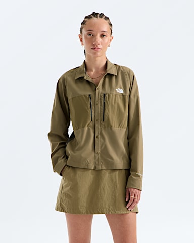 Chemise manches longues Trail LIGHTRANGE pour femmes TNF CdreVert Taupe HERO