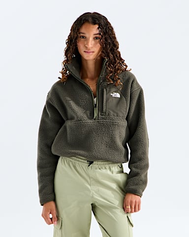 Womens Yumiori Off Peak Zip Jacket TNF New Taupe Green Main