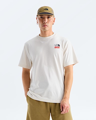 Mens 1966 Motion Relaxed ShortSleeve TeeGraphic TNF White Dune BACK