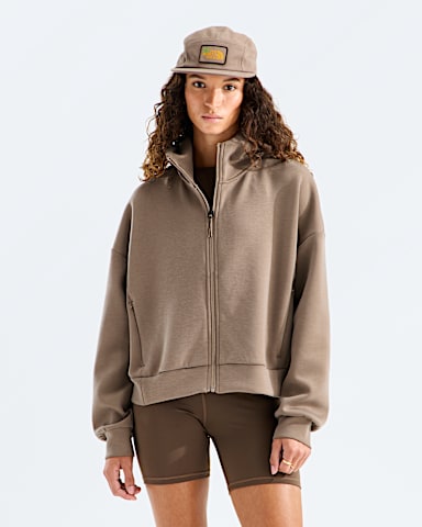 Womens Jaida Full Zip Hooded Jacket TNF Garnet HERO