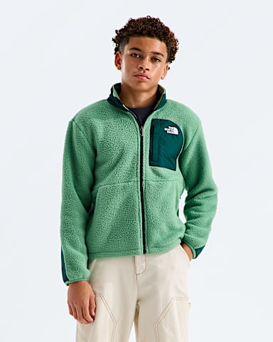 Manteau Yumiori Off Peak glissire pleine longueur pour garons TNF Vert Algue AttenueVert Chasseur HERO