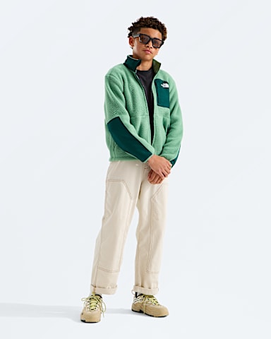 Manteau Yumiori Off Peak glissire pleine longueur pour garons TNF Vert Algue AttenueVert Chasseur HERO2