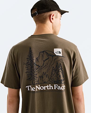 Mens Monte Regular ShortSleeve TeeGraphic TNF Caraway Seed HERO2