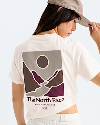 Tshirt standard Monte pour femmes imprim TNF Blanc dune HERO2