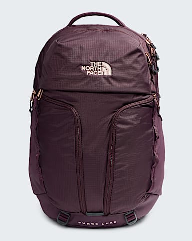 Womens Surge Luxe TNF Deep BurgundyBurnt Coral HERO
