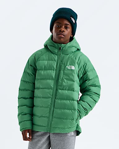 Boys Reversible Perrito Hooded Jacket TNF Dimmed Algae Main