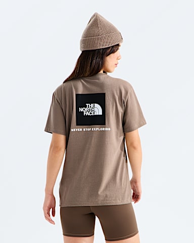 Womens Evolution Box NSE Relaxed ShortSleeve Tee TNF Garnet Main