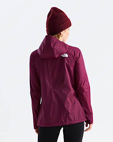 Womens Alta Vista Rain Jacket TNF Burgundy Crush BACK
