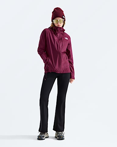 Womens Alta Vista Rain Jacket TNF Burgundy Crush HERO2