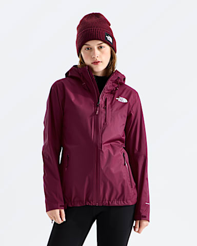 Womens Alta Vista Rain Jacket TNF Burgundy Crush Main
