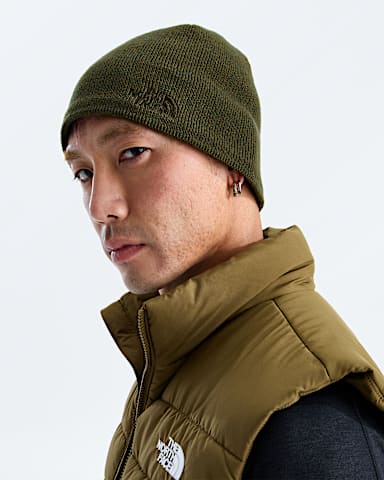 Jim Beanie TNF Caraway Seed Heather MODELBACK