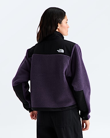 Womens Retro Denali Jacket TNF Endless DuskTNF Black BACK