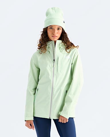 Womens Alta Vista Rain Jacket TNF Calcified Lime Main